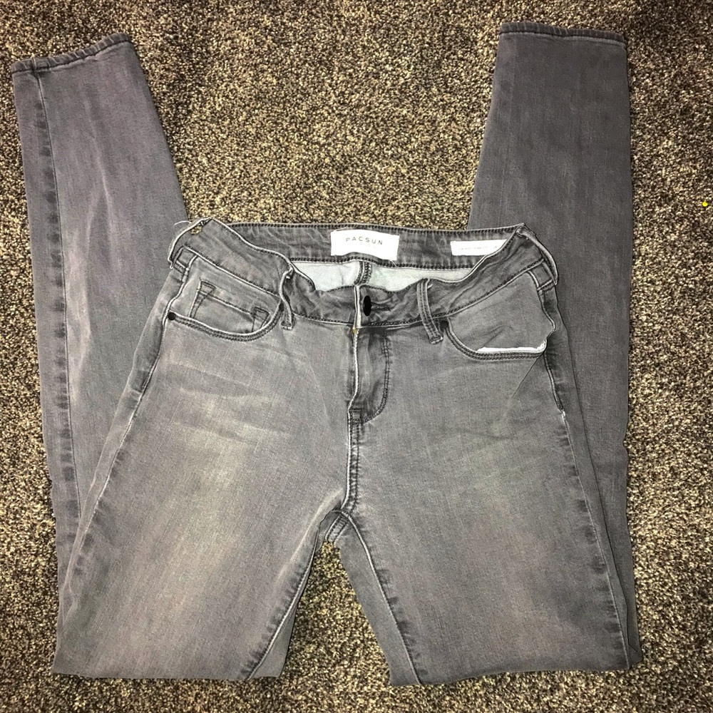 PacSun Gray Lowrise Skinny Jeans